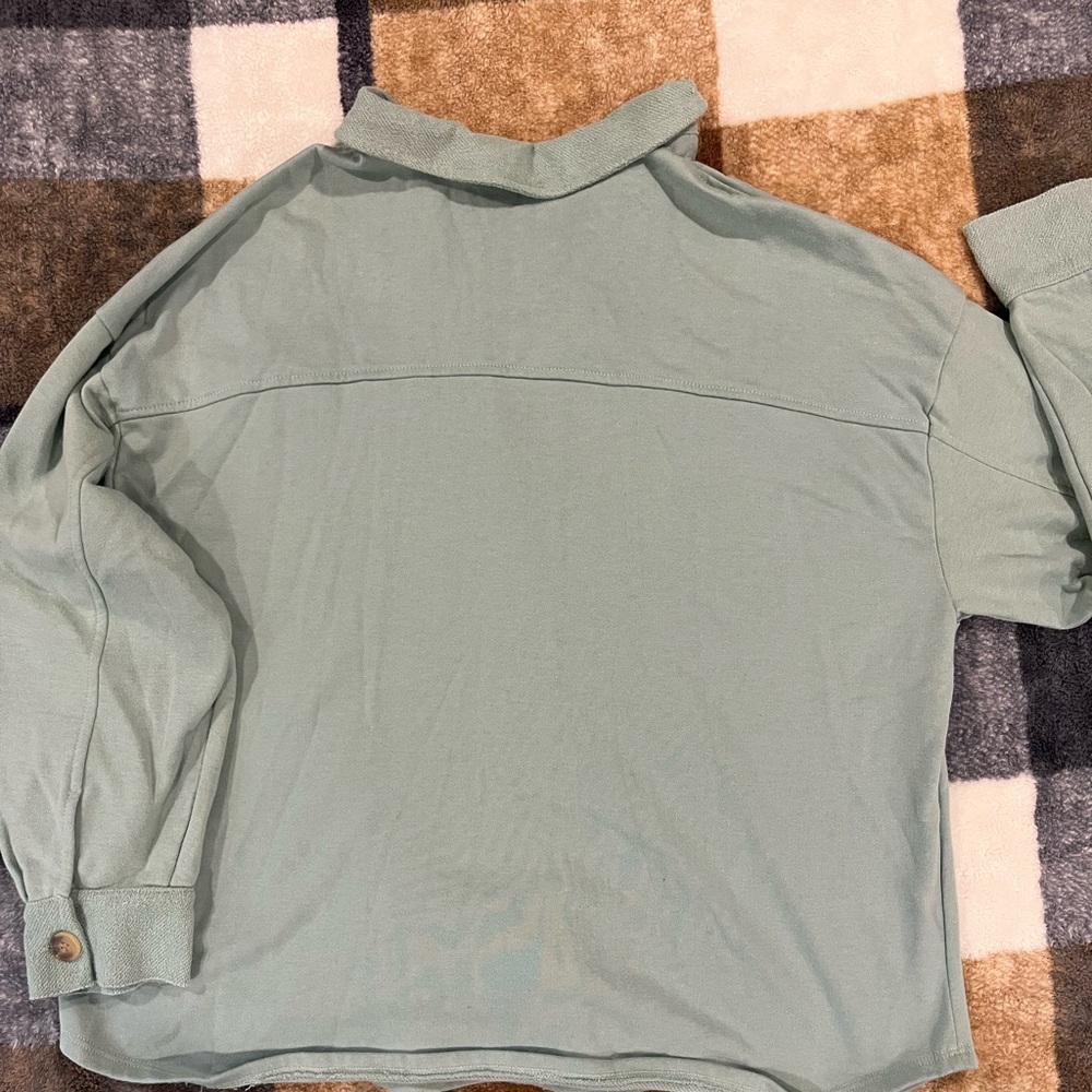 Mint Colored Button Up Shacket - image 2